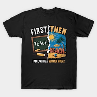 Last Day Of School Summer Break Funny Teacher Father's Day T-Shirt